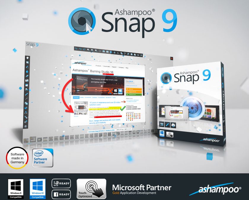 Ashampoo® Snap 9- Nagraj Pulpit i zrób zrzut ekranu